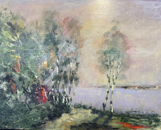 Twilight Birches
